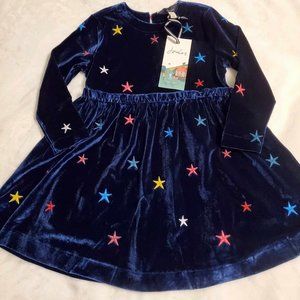 NWT Joules Shimmery Star Dress Size 3Y and 12Y